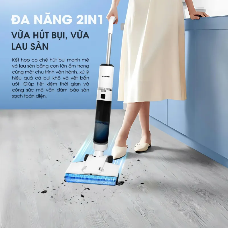 Máy hút bụi lau sàn Kalite H8 Pro – Hút bụi và lau sàn tiện lợi 957240