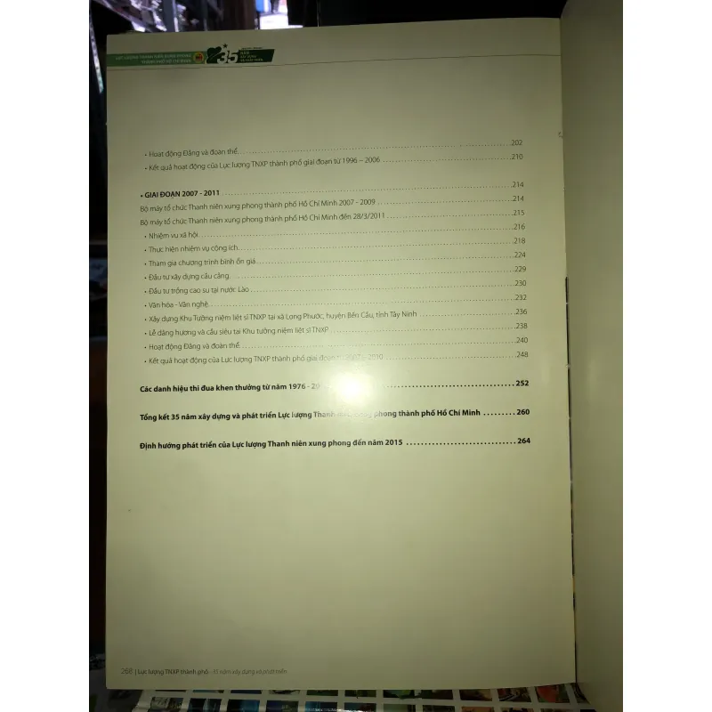 Lực lượng thanh niên xung phong thành phố Hồ Chí Minh 35 năm xây dựng và phát triển  755029