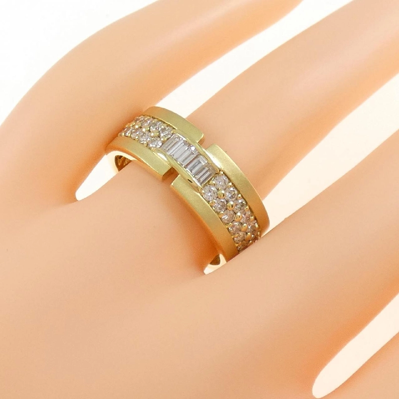 【Sản phẩm mới】Nhẫn kim cương K18YG 0.89CT 668790