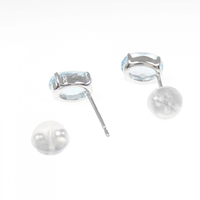 K18WG Blue Topaz Bông Tai 2.00CT - Hàng hiệu Chính hãng 868278