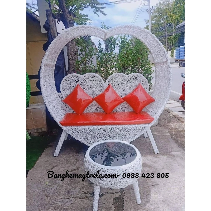 Ghế chụp hình mây tre ngoài trời 476477