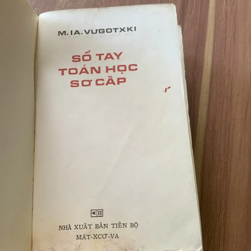 Sổ tay Toán học sơ cấp, M. IA. VUGOTXKI 707022