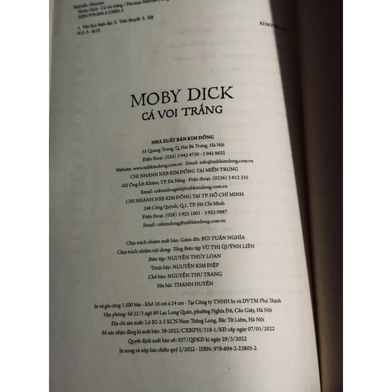 Moby Dick Cá Voi Trắng (bìa cứng)  757235