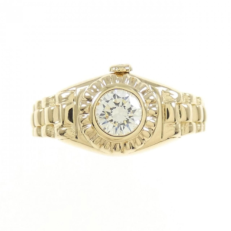 Nhẫn kim cương 750YG 0.27CT 671638