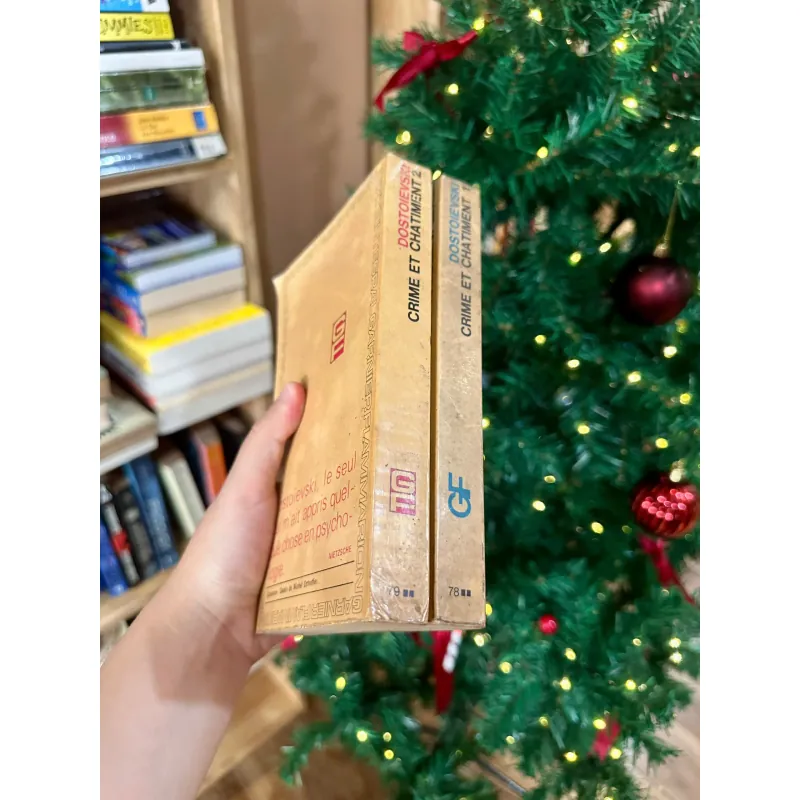 Crime And Punishment - Fyodor Dostoevsky (Trọn bộ 2 tập tiếng Pháp, in 1965) 736211