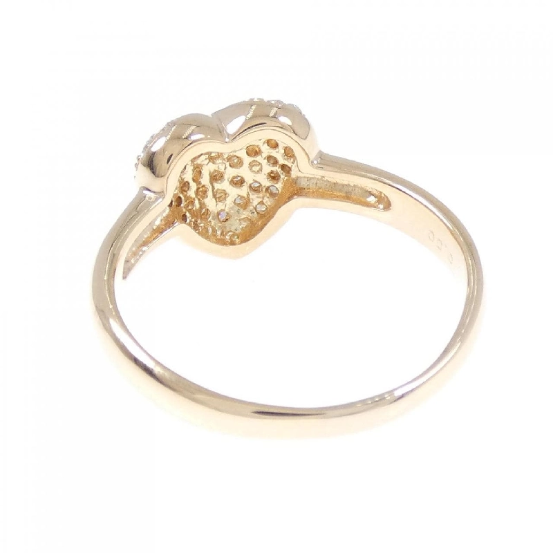 Nhẫn kim cương hình trái tim K18PG Pavé 0.50CT - Hàng hiệu Authentic 850237