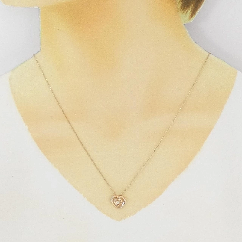 Dây chuyền kim cương hình trái tim Vandome - Hàng hiệu Authentic 845767