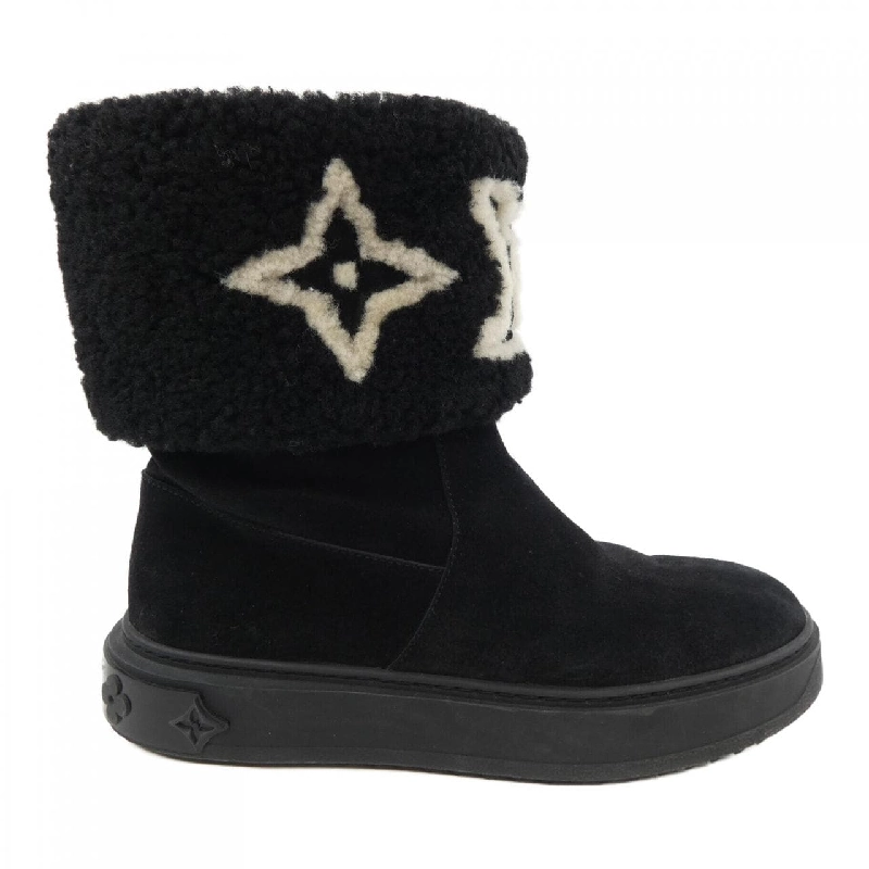 Giày bốt LOUIS VUITTON logo da lộn dòng Snowdrop - Hàng hiệu Authentic 828002