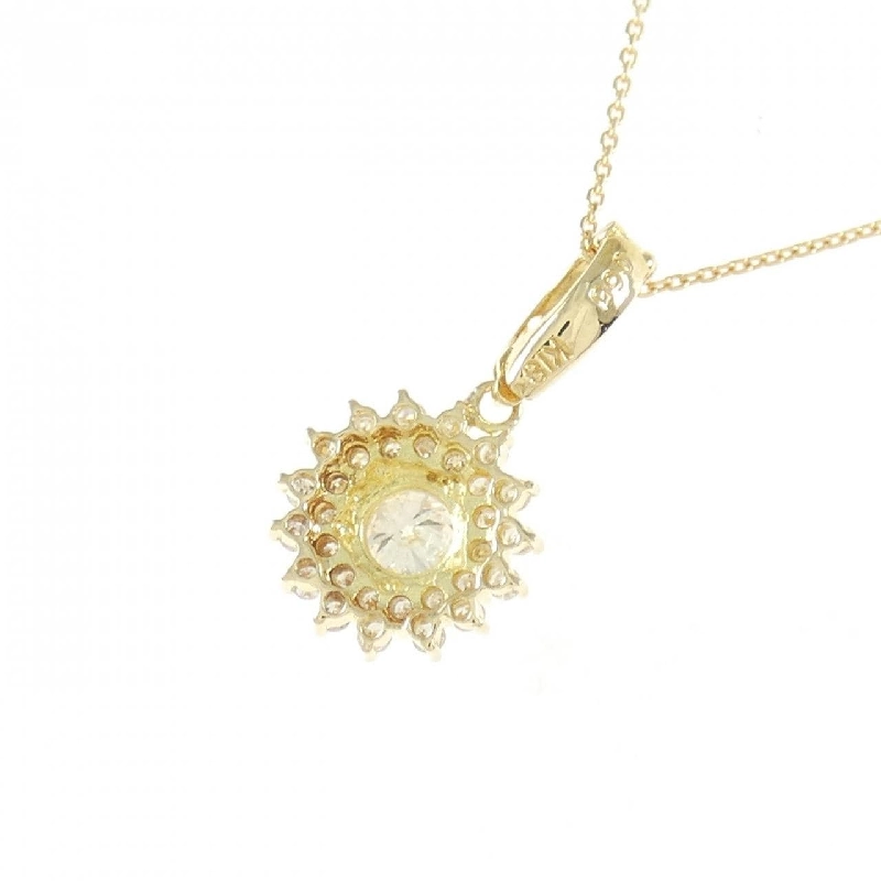 K18YG Dây chuyền kim cương 0.65CT - Hàng hiệu Chính hãng 859507