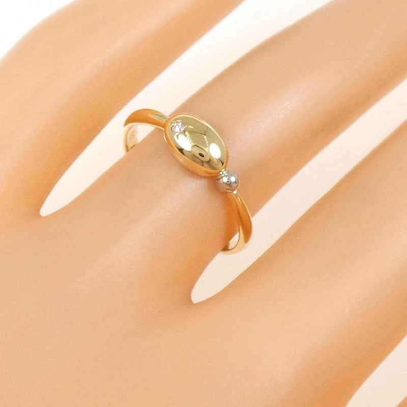 Nhẫn kim cương K18YG/PT900 0.01CT - Hàng hiệu Authentic 853912