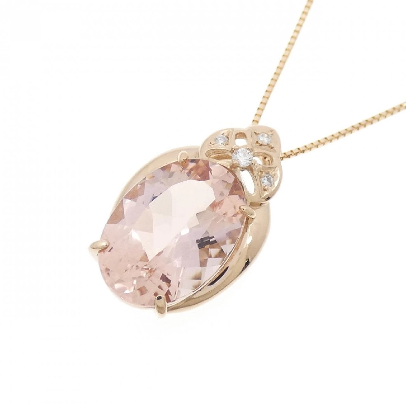 K18PG Morganite Necklace 4.95CT - Hàng hiệu Authentic 857978