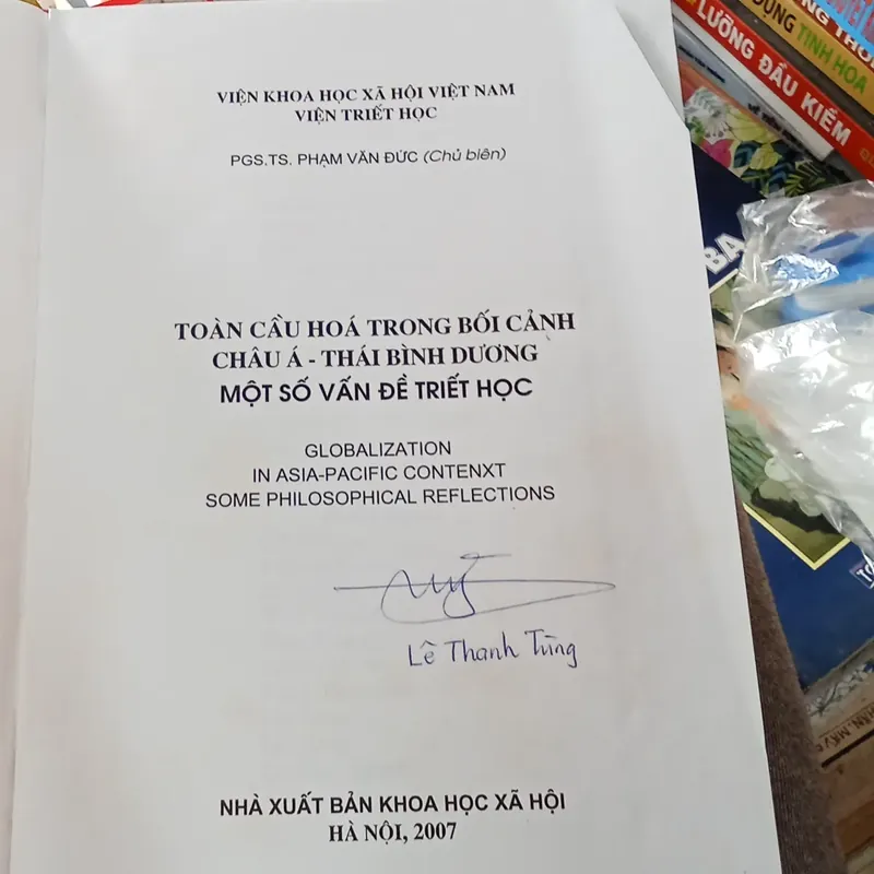 Toàn Cầu Hoá Trong Bối Cảnh Châu Á - Thái Bình Dương Một Số Vấn Đề Triết Học  739471