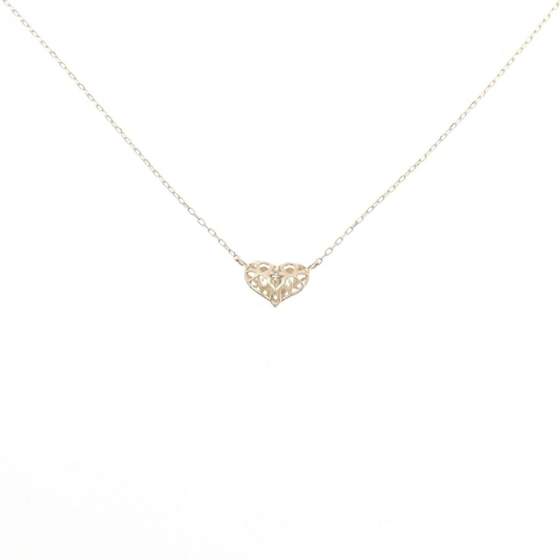 K10YG Heart Blue Topaz Necklace - Hàng hiệu Authentic 857610