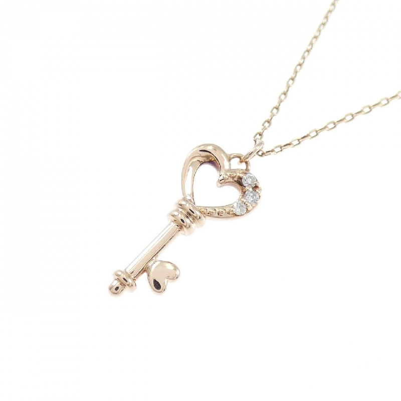 K10PG Khóa × Trái tim Dây chuyền Kim cương - Hàng hiệu Chính hãng 856805