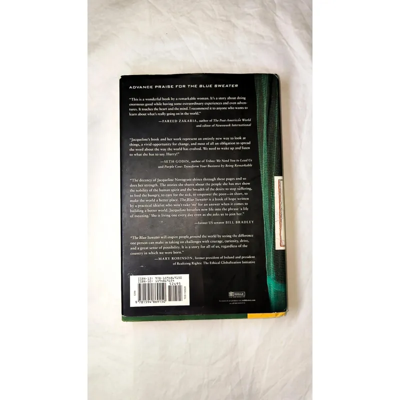 The Blue Sweater by Jacqueline Novogratz hardcover 747821