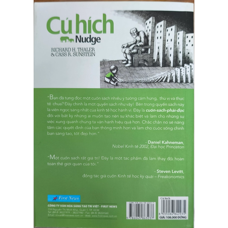 Cú hích - Tâm lý học hành vi. Richard H. Thaler& Cass R. Sunstein 334201