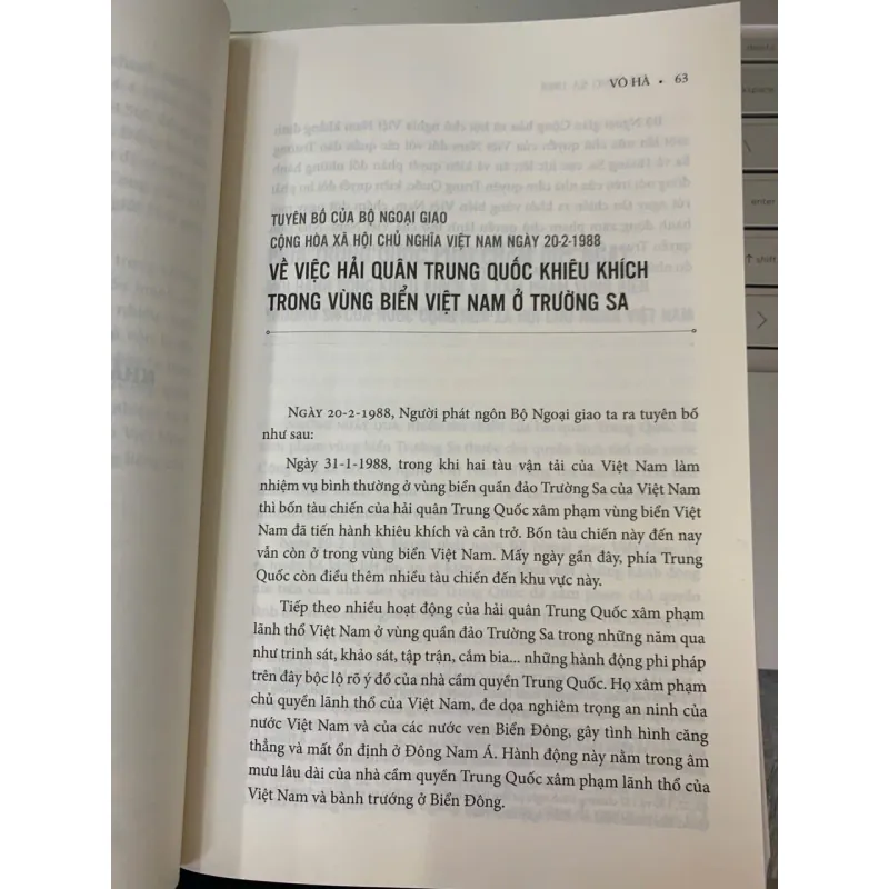 TRƯỜNG SA 1988 HỒ SƠ MỘT SỰ KIỆN LỊCH SỬ - VÕ HÀ 781975