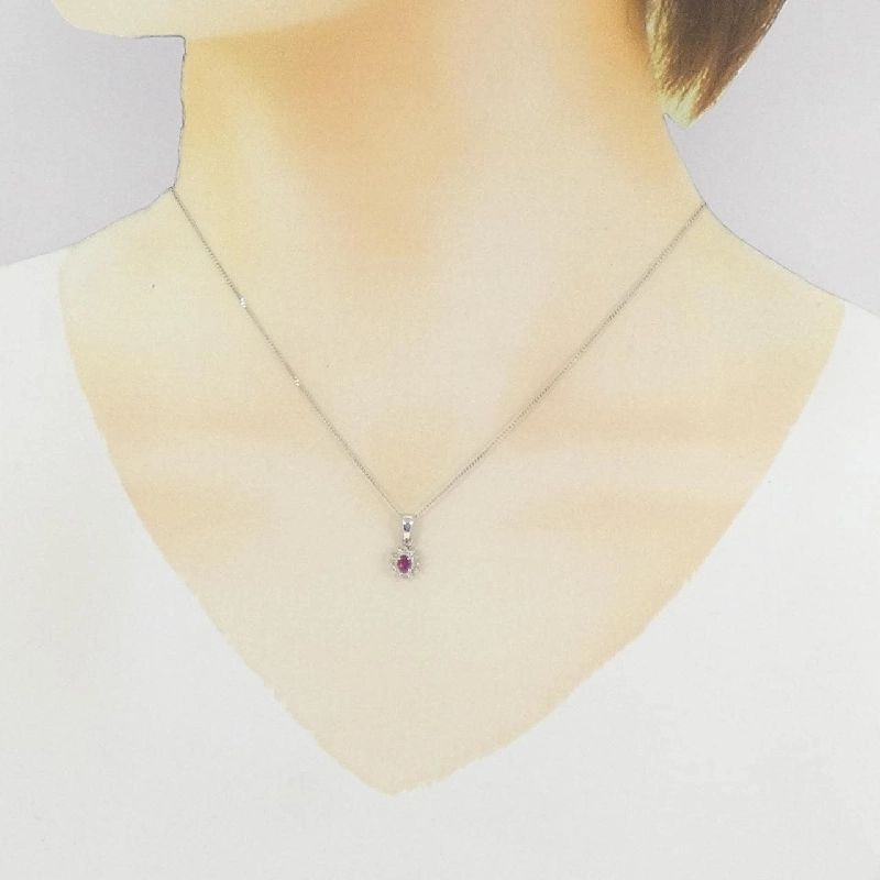 Dây chuyền ruby PT900/PT850 - Hàng hiệu Authentic 856672