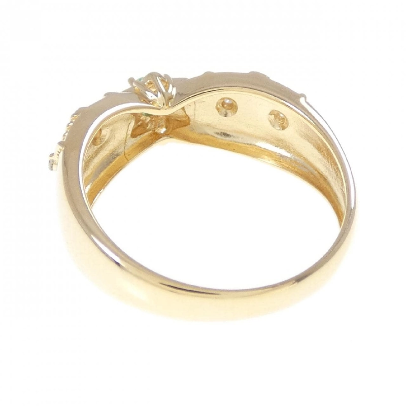 K18YG Nhẫn Ngọc Lục Bảo - Hàng hiệu Chính hãng 852135