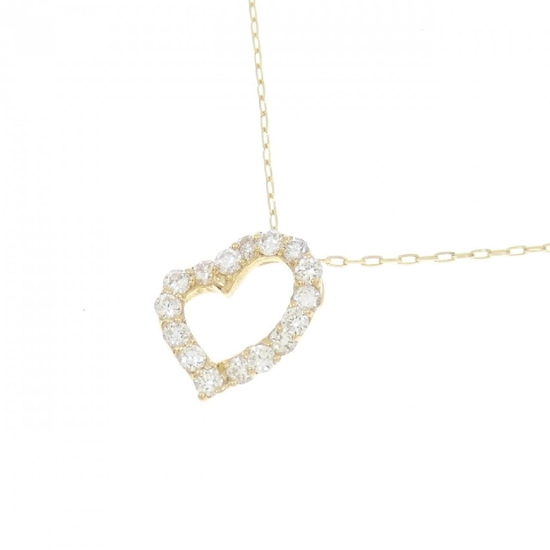 K18YG Dây chuyền kim cương hình trái tim 0.20CT - Hàng hiệu Chính hãng 860522