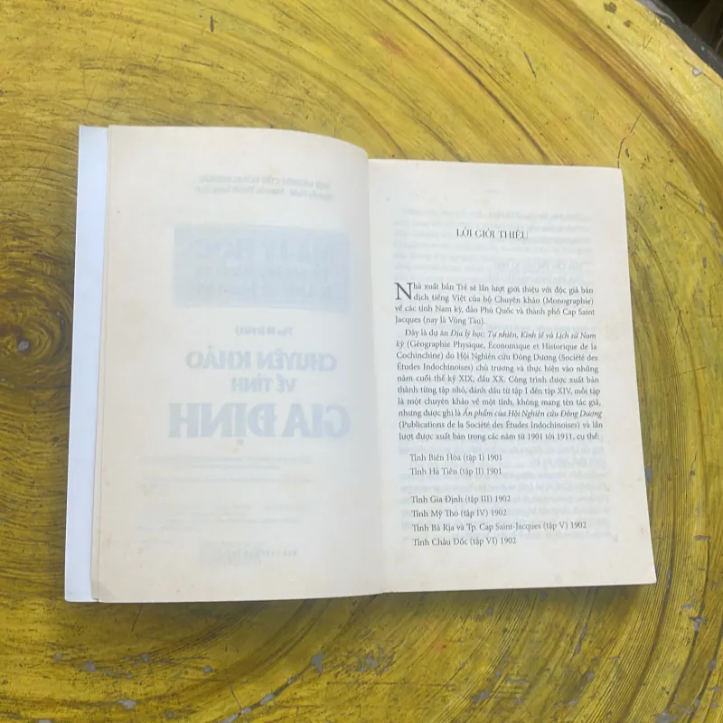 CHUYÊN KHẢO VỀ TỈNH GIA ĐỊNH sách dịch 785207