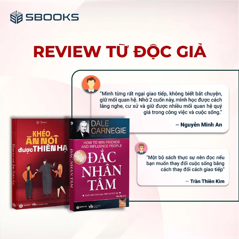 Combo 2 cuốn Đắc nhân tâm và khéo ăn nói sẽ được lòng thiên hạ 479369
