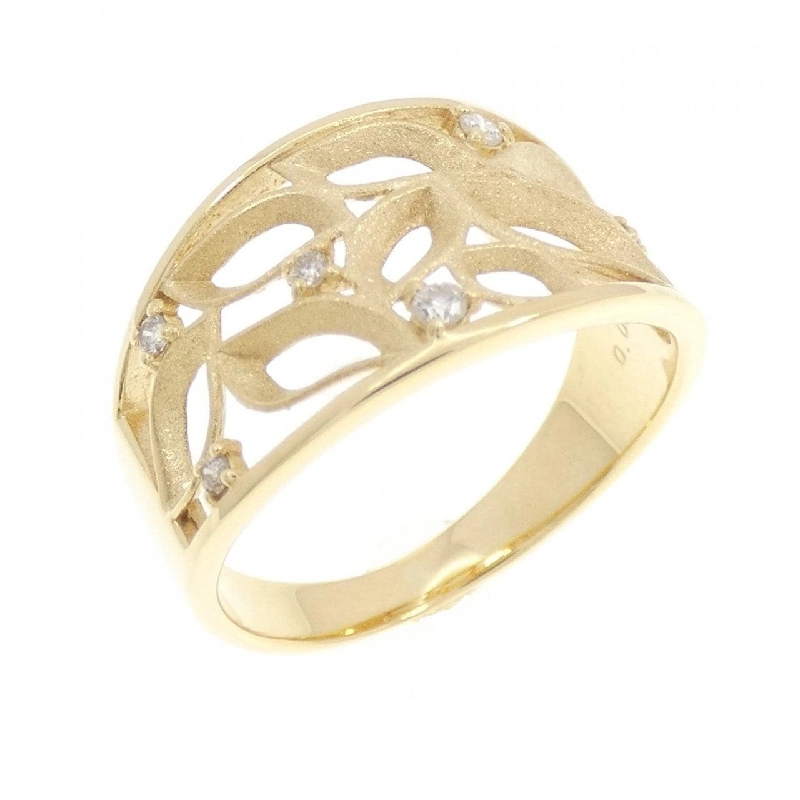 Nhẫn kim cương K18YG 0.06CT 667829