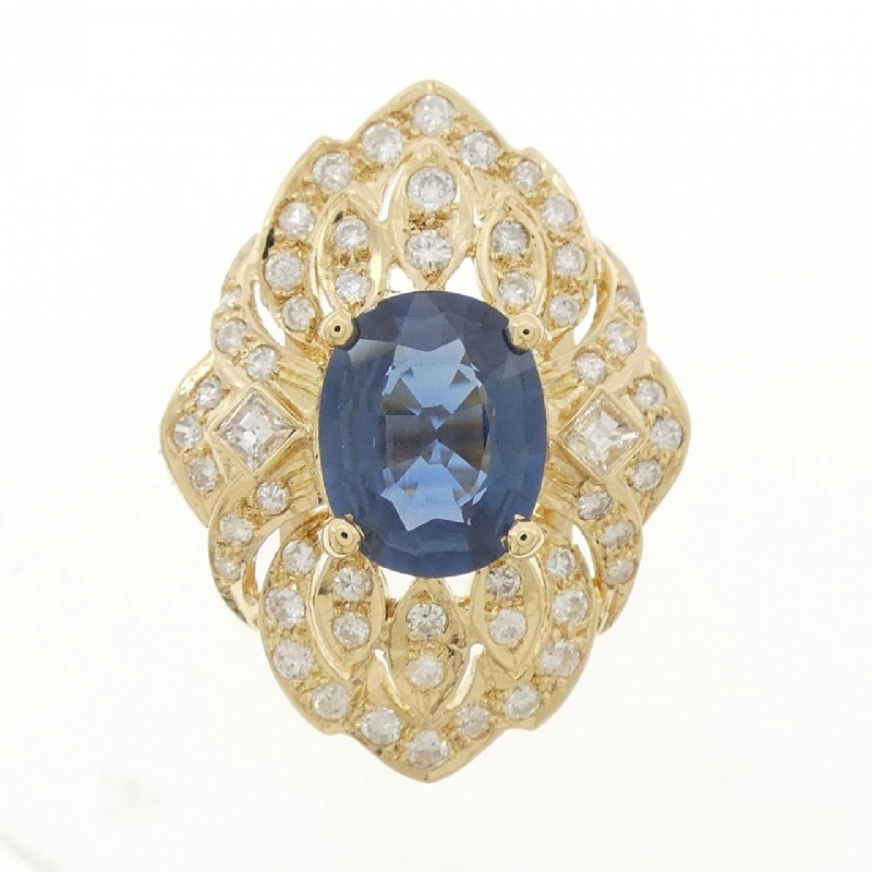 Nhẫn Sapphire K18YG 2.86CT - Hàng hiệu Chính hãng 853208