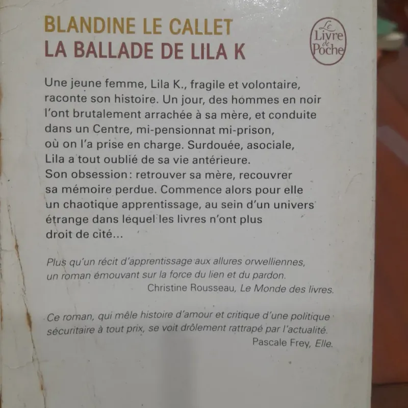 BLANDINE LE CALLET - LA BALLADE DE LILA K 763048