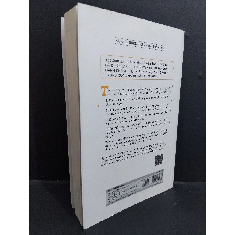 Tư duy tinh gọn mới 70% bẩn, có vết mực, ố nhẹ 2018 HCM0612 Jame P. Womack TÂM LÝ 924054