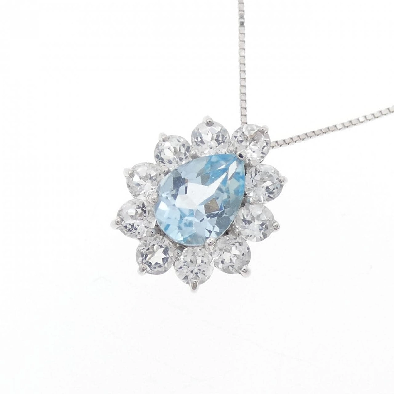 K10WG Blue Topaz Necklace - Hàng hiệu Authentic 858612