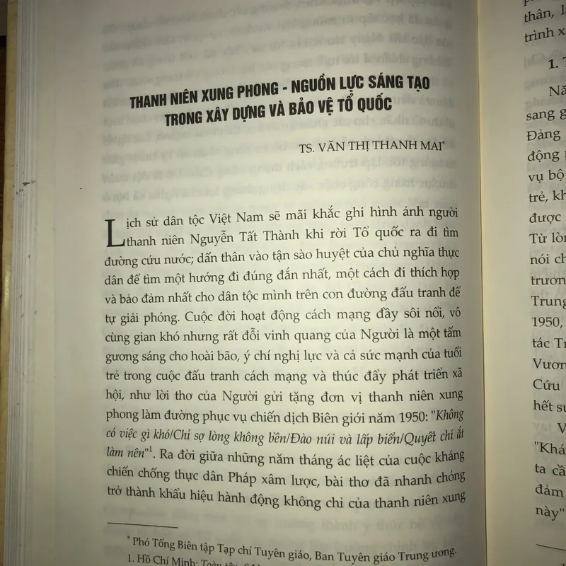 Tư tưởng Hồ Chí Minh về trường học lớn thanh niên xung phong  733559