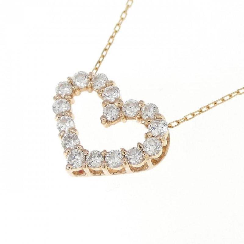 K18PG Dây chuyền hình trái tim kim cương 0.30CT - Hàng hiệu Authentic 861765