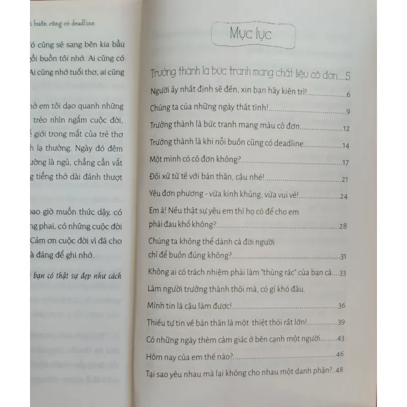 Sách Trưởng thành là khi nỗi buồn cũng có Deadline - Writiman 784253