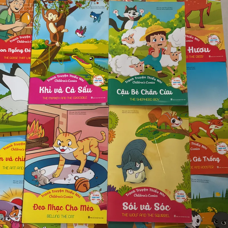 Tranh truyện thiếu nhi Song ngữ Anh Việt (13 cuốn) 702603