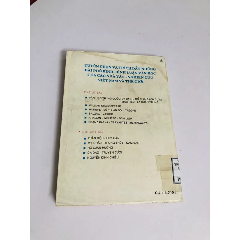 📚 PHÊ BÌNH – BÌNH LUẬN VĂN HỌC MỴ CHÂU – TRỌNG THUỶ – ĐAM SAN 603441