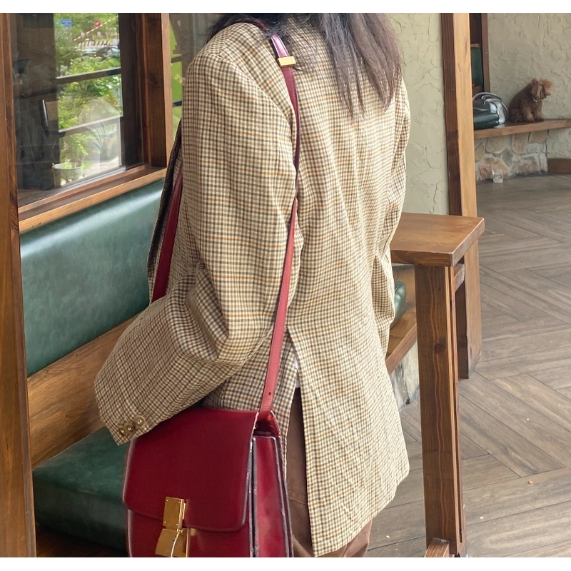 Áo blazer kẻ - vải 1 lớp 201910