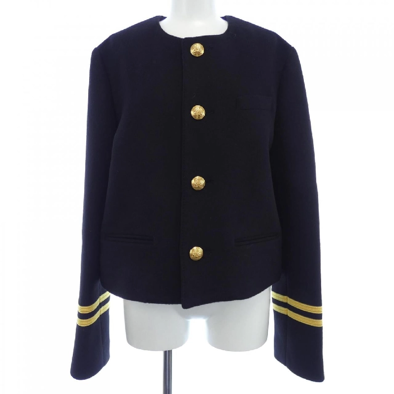 Áo khoác không cổ CELINE SPENCER CAPTAIN JACKET 2V75F6700 633984