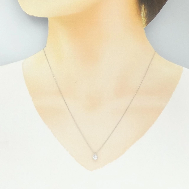 K18WG Dây chuyền kim cương 0.2CT - Hàng hiệu Chính hãng 859122