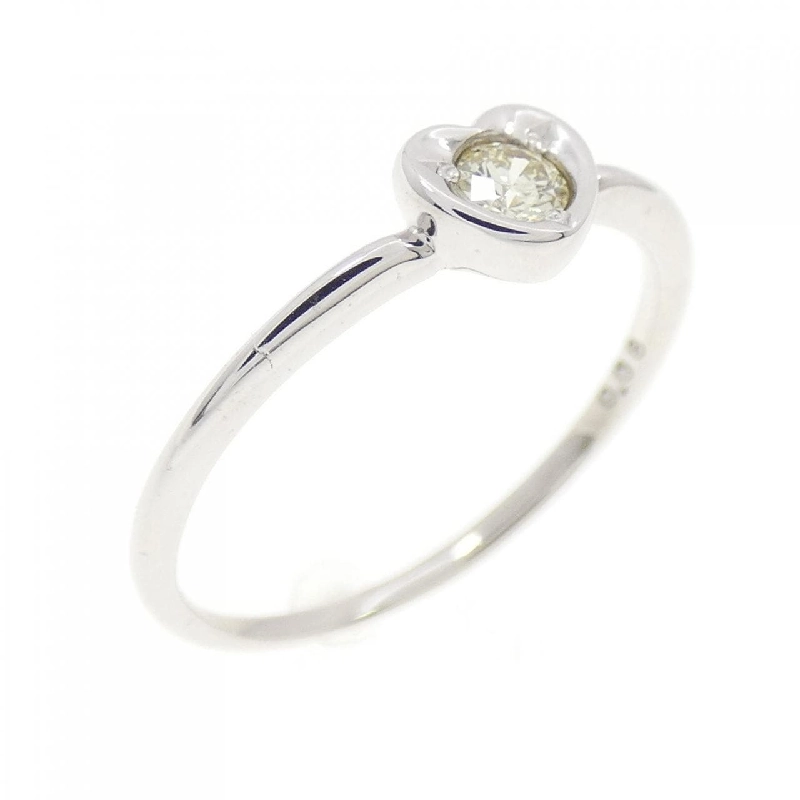 Nhẫn kim cương hình trái tim K10WG 0.08CT - Hàng hiệu chính hãng 853015