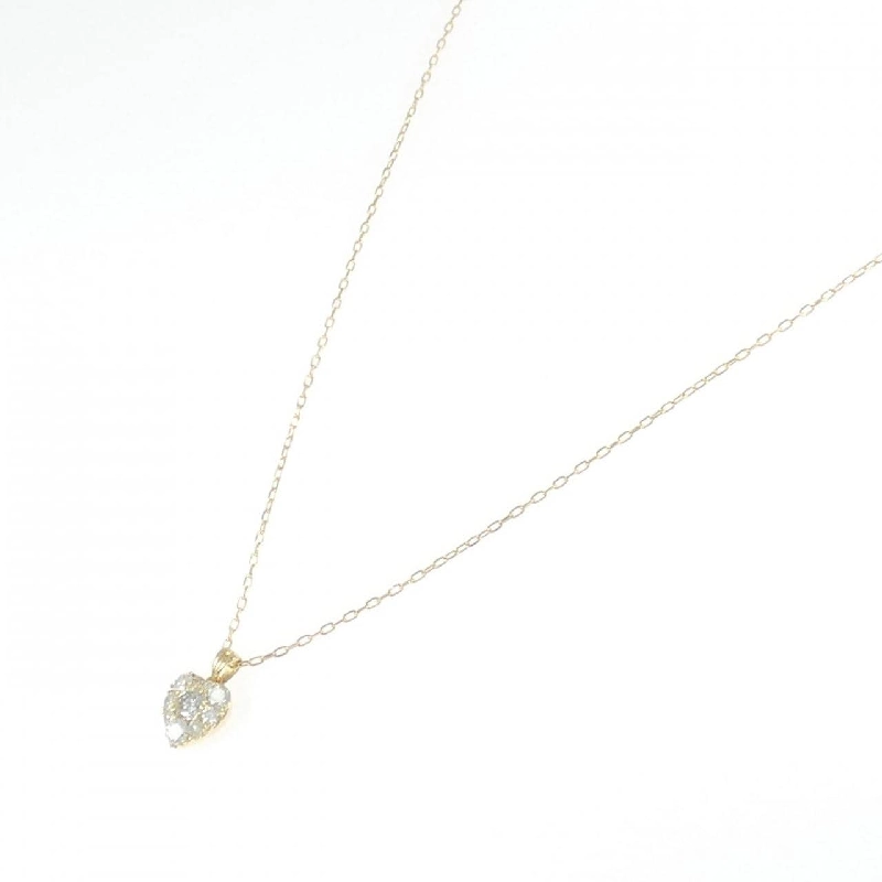 K18YG Dây chuyền kim cương hình trái tim 0.50CT - Hàng hiệu chính hãng 858676