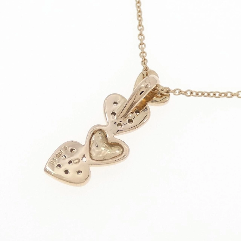 K18PG Dây chuyền hình trái tim kim cương - Hàng hiệu Authentic 862026