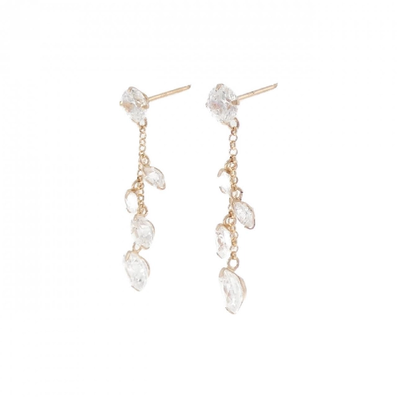 K18PG Bông tai Cubic - Hàng hiệu Chính hãng 869650