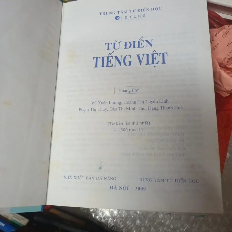 Từ Điển Tiếng Việt - Hoàng Phê 1022274