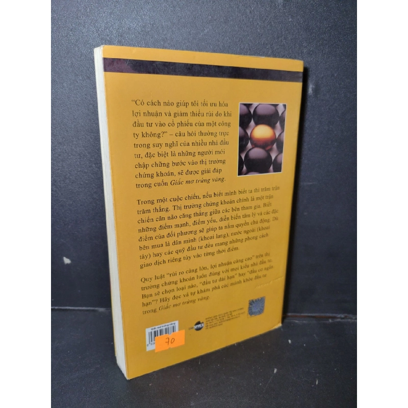 Giấc mơ trứng vàng mới 80% ố bẩn góc 2010 HCM1001 Ngô Sơn Dương MARKETING KINH DOANH 918311