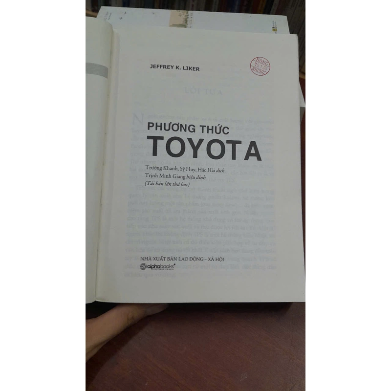 PHƯƠNG THỨC TOYOTA - JEFFEY K. LIKER 475121