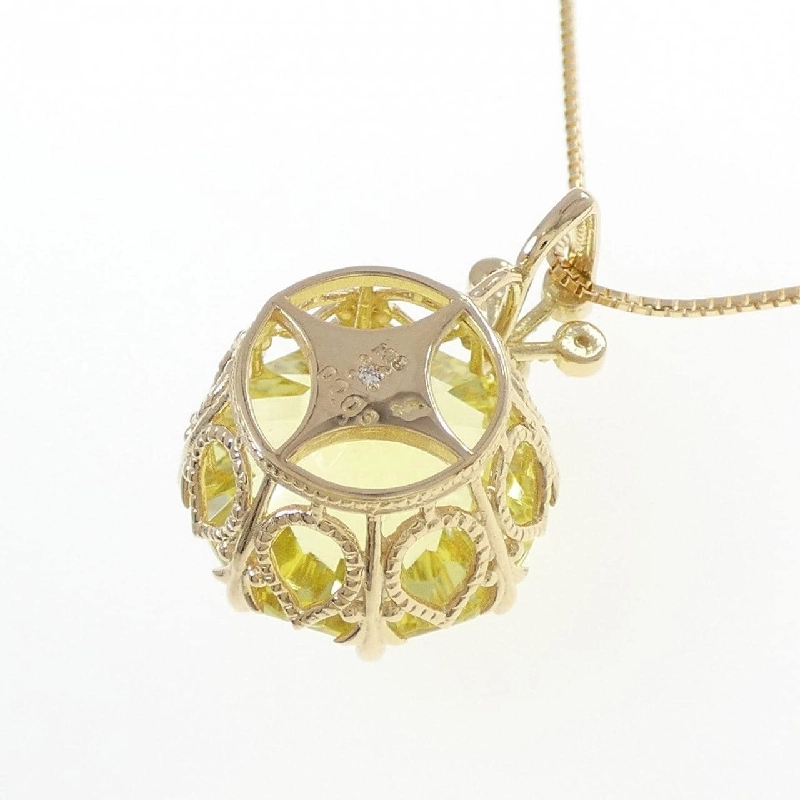 K18YG Đá màu Dây chuyền - Hàng hiệu Chính hãng 858262