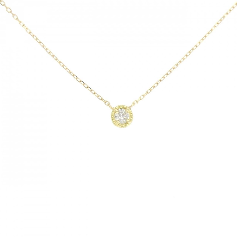 Dây chuyền kim cương K18YG 0.10CT - Hàng hiệu Chính hãng 861754