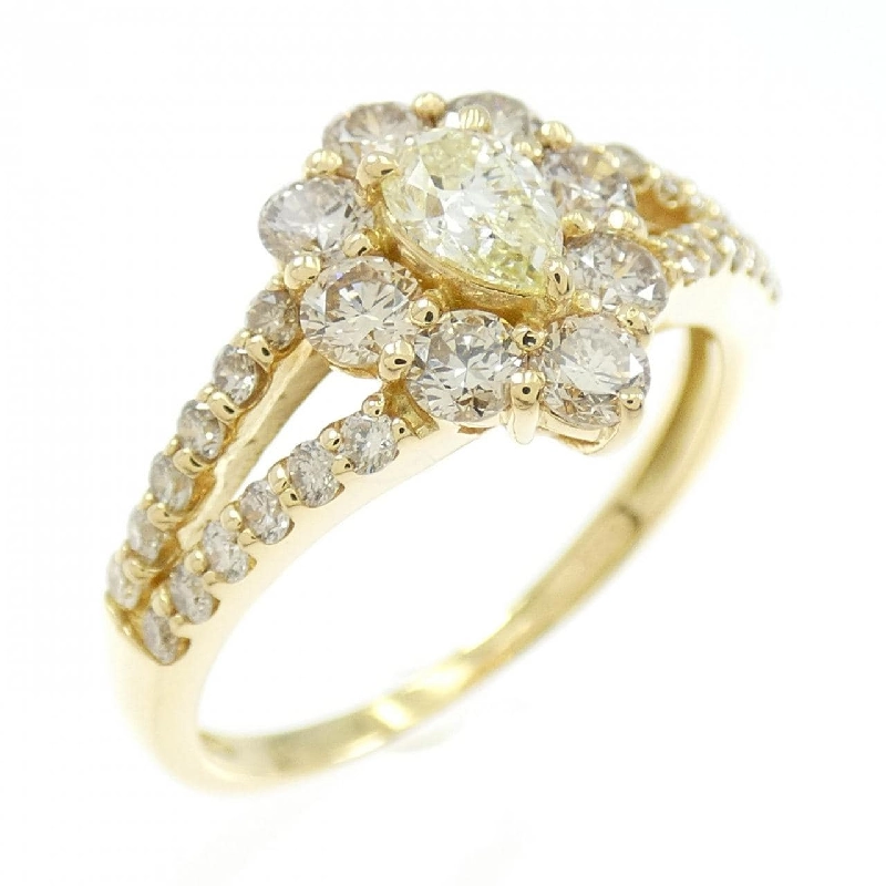 Nhẫn kim cương K18YG 1.00CT 670465