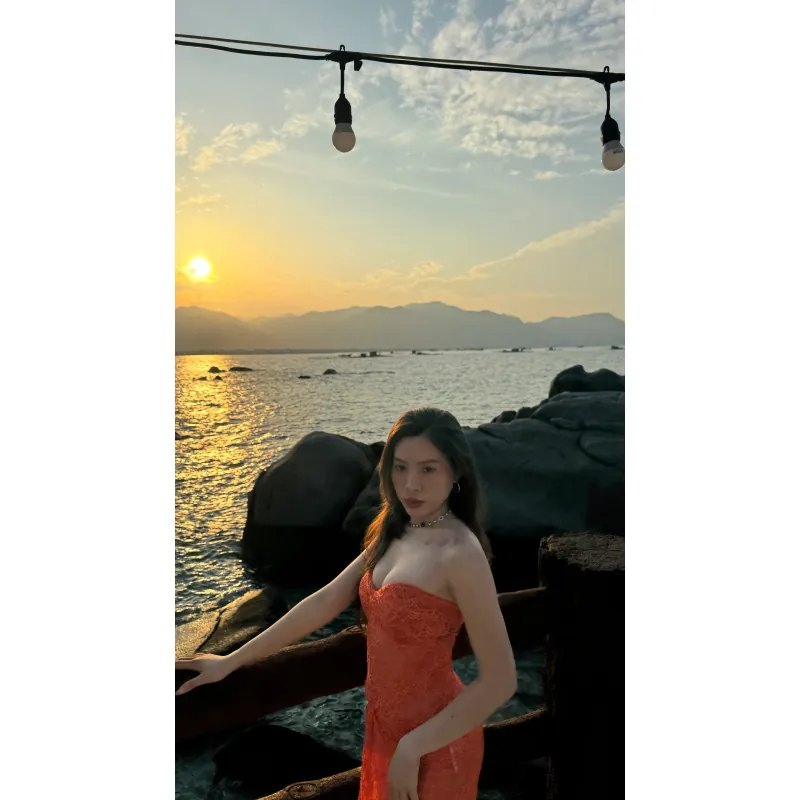 Đầm ren dài đi biển  976445